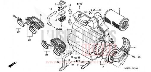 AIR CLEANER (CB600F2/F22) CB600F22 de 2002